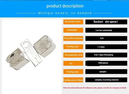 Bagian 冲压 Logam Presisi Tinggi Kustom 弹片 Baterai Saklar Soket Bagian 冲压