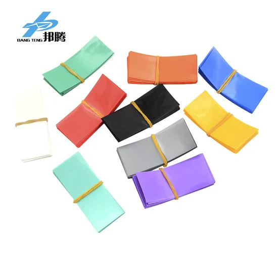 薄膜 Penyusut Panas PVC 18650 21700 26650 32650 Tabung Penyusut Panas Paket Baterai