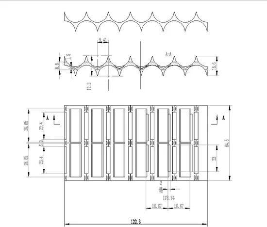 21.7mm 2s7p Pemegang Sel Tipe Sarang Lebah ABS 14p 支架 Pemegang Baterai 塑料 21700 Penyimpanan dan Pengisi Daya Baterai