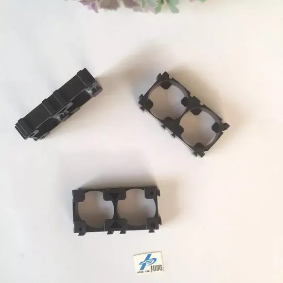 32650-2p Penyangga Baterai Grosir Tahan Api 32650 2p Braket Baterai 锂塑料 Penyimpanan Baterai Pengisi Daya Pemegang Baterai Sel Plastik