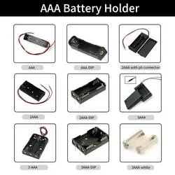 12V Kotak Penampung Baterai AA 8 插槽 8AA Penutup Saklar Plastik Kasus Penampung Baterai dengan DC5521 Konektor