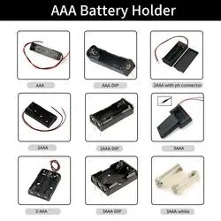 12V Kotak Penampung Baterai AA 8 插槽 8AA Penutup Saklar Plastik Kasus Penampung Baterai dengan DC5521 Konektor