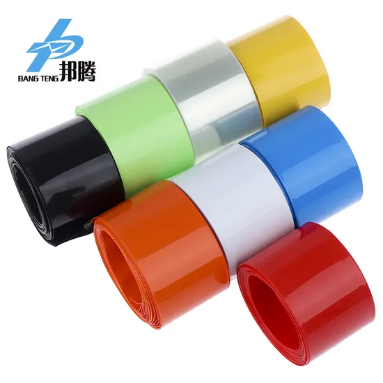 Tabung Pembungkus Panas PVC Warna Biru untuk 18650 21700 26650 32650 Paket Baterai