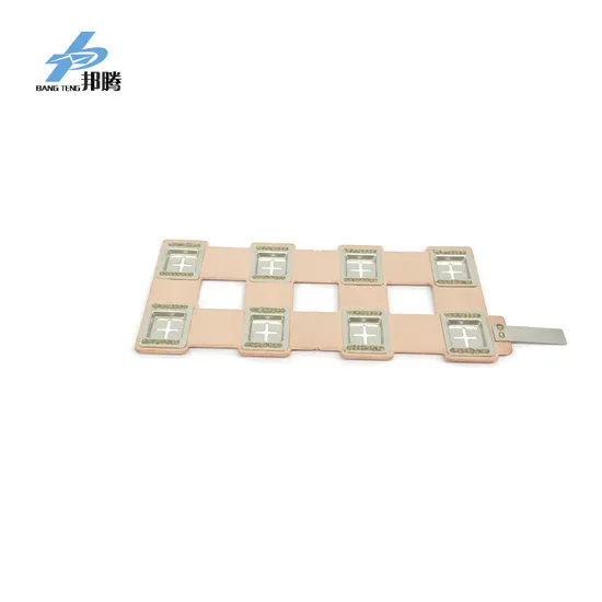 Harga Pabrik Model Siap Disesuaikan untuk Paket Baterai 0.5mm Ketebalan 18650copper Busbar Konektor Busbar Terminal Blok Konektor Kabel Batang Tembaga