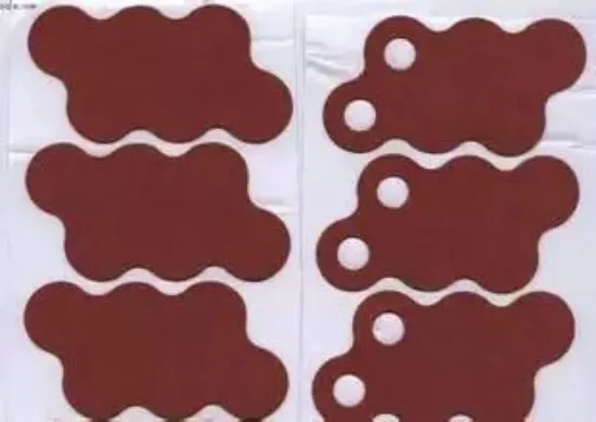 垫片 Isolasi Berkualitas Tinggi untuk 18650 Baterai 0.25mm Kontak Merah untuk Baterai Shim Kertas Serat Tahan Air Bahan Isolasi