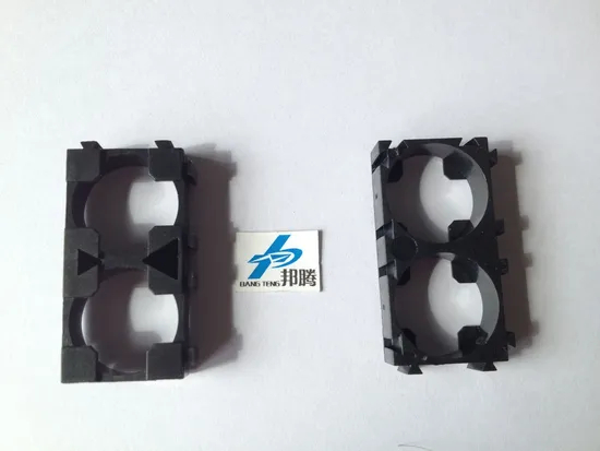 Pemegang Baterai 锂 Tahan Api dari Plastik ABS Grosir 18650 2p 垫片 Pemegang Baterai 与 Paket Baterai