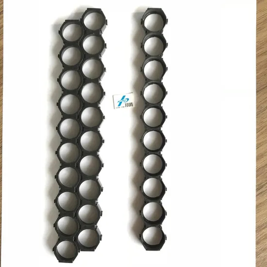 Pemegang Baterai 锂 Kustom 直径 18.4mm 支架 Hitam untuk Sel Dislokasi 18650 10p Pemegang Baterai Penyimpanan Baterai Pengisi Daya