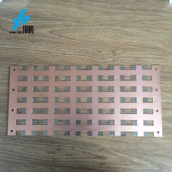 Busbar Tembaga Fleksibel Tali Tembaga Berlapis Nikel Konektor Baterai
