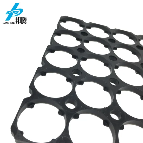 Pemegang Baterai 锂离子 32650 Baterai Plastik dengan Inti Pin PC Hitam Warna Kustom