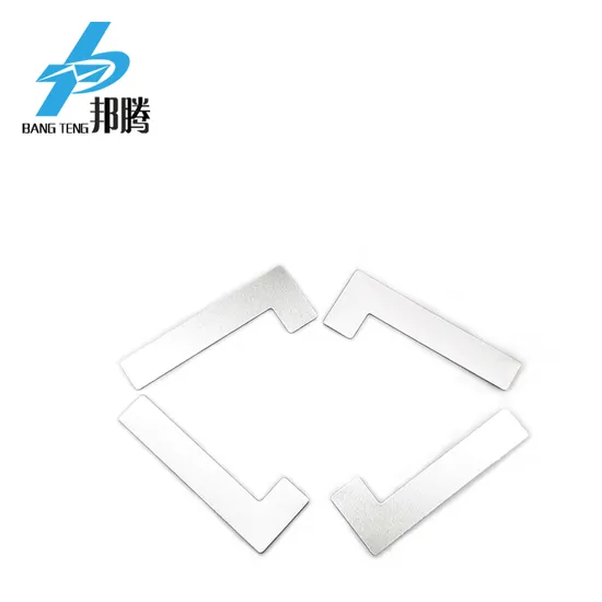 OEM L Tipe Baterai Lembar Bentuk Konektor Nikel 0.15 mm Konektor 焊接 Nikel 和 Pengelasan 18650 Konektor Nikel Baterai