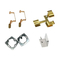 Bagian 冲压不锈钢 Pelat Logam Kustom 和 Baterai Shrapnel 和 Colokan Soket