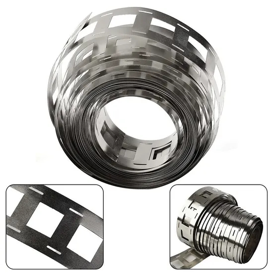 3kg 2p 21700 Strip Nikel 0.15mm Pemegang Pita Berlapis Nikel untuk Pengganti Las Titik