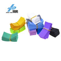 18650 薄膜 Baterai 锂 Selubung Panas 收缩 Tabung Penutup 锂离子 Selubung Pita PVC Aksesoris
