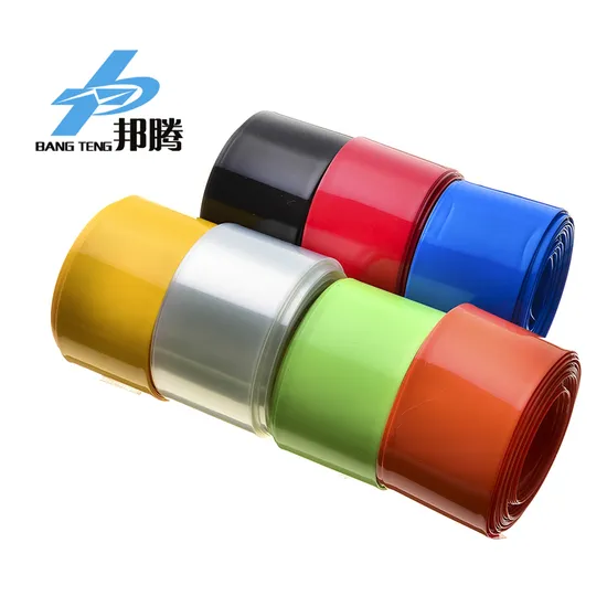 Tabung Penyusut Panas PVC 环氧树脂 Berwarna Hitam Pelindung Baterai Selubung Penyusut PVC