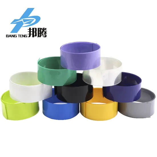 32650 26650 21700 18650 Tabung Penyusut Panas PVC 和 Pembungkus Paket Baterai 锂