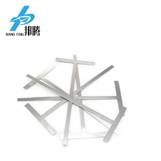 OEM T Tipe Baterai Konektor Nikel 18650 Konektor Tab Baja Berlapis Nikel Kustom untuk 18650 Tab Koneksi Baterai Strip Nikel Murni Konektor Baterai Lithium