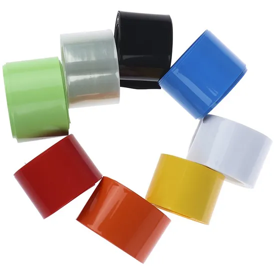 Isolasi Baterai 0.1mm Tebal 120mm Lebar PVC 热收缩 untuk 18650 Paket Baterai Baterai 锂包薄膜 Pembungkus Baterai Baterai 锂包薄膜