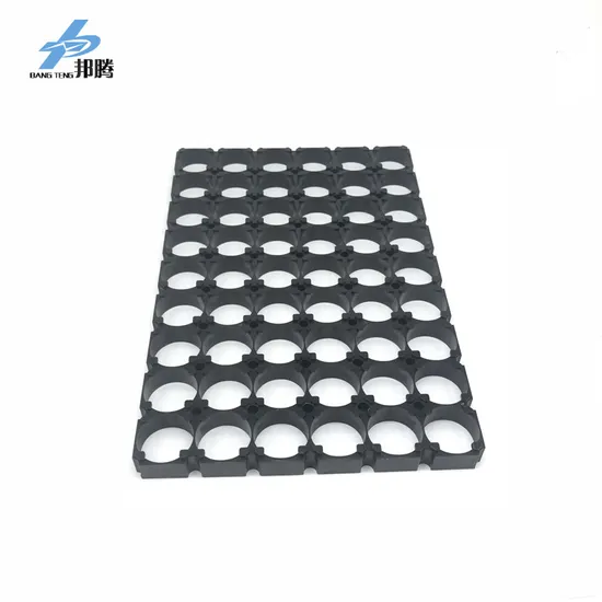 Pemegang Baterai Sel Plastik ABS Kustom 6s9p untuk Pengisi Daya Paket Baterai 18650