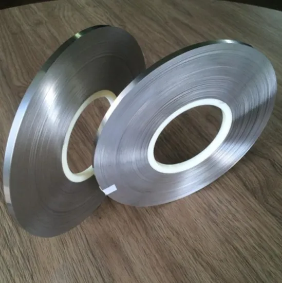 Pita Pelat Strip Nikel sebagai Tab Sel Silinder untuk Paket Baterai Lithium Pengelasan Titik Ukuran Kustom
