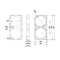 46160 Braket Baterai 锂 ABS V0 Pemegang Sel Baterai 拼接 Tahan Api